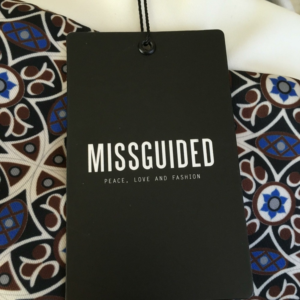 Missguided Women's Size 8 Blue Patterned Lounge Pants NWT - Picture 6 of 7